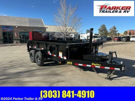 7X14 HEAVY DUTY TELESCOPIC DUMP TRAILER
2FT HIGH SIDES
MADE IN U.S.A.
THE 14TD MAKE UNLOADING LARGE, BULKY CARGO OR DEBRIS A SNAP. ADVANCED ENGINEERING AND A CLASS LEADING 12 TON TELESCOPIC CYLINDER MAKE THE LIFT SMOOTHER AND MORE EFFICIENT
STANDARD FEATURES:
ADJUSTABLE 2-5/16 INCH 18,000 DEMCO EZ LATCH
2000 LB SIDEWIND DROP LEG JACK
LOCKABLE PUMP &amp;amp; BATTERY BOX MOUNTED IN FRONT OF BED
12 TON 3 STAGE TELESCOPIC CYLINDER
COMPLETE BRAKE AWAY SYSTEM
POWER UP/ GRAVITY DOWN HYDRAULIC PUMP
12V INTERSTATE DEEP CYCLE BATTERY INCLUDED
110V ON BOARD BATTERY CHARGER (5 AMP)
FULLY FORMED FRONT SHROUD FOR TARP
CRANK STYLE ROLL TARP INCLUDED
TARP ROD INCLUDED TO SECURE TARP OF REAR
3 INCH X 2 INCH RECTANGULAR TUBING TOP RAIL
24 INCH TALL, 12 GAUGE STEEL SIDES
10 GAUGE STEEL FLOOR
(4) INCH D-RINGS INSIDE BED TO SECURE EQUIPMENT
STAKE POCKETS ALONG SIDES
8 INCH I-BEAM FRAME W/ INTEGRATED TONGUE
CAMBERED AXLES
DROP AXLES FOR ULTRA LOW 24 INCH DECK HEIGHT
EZ LUBE HUBS
FORWARD SELF ADJUSTING ELECTRIC BRAKES ON ALL HUBS
DIAMOND PLATE FENDERS
RADIAL TYRES
SPARE TIRE MOUNT
COMBO STYLE REAR GATE
SPRING LOADED DOOR HOLD-BACKS
J-HOOKS ON SIDES AND REAR FOR TARP CONTROL
GROMMET MOUNT SEALED LIGHTING
L.E.D. LIGHTING PACKAGE
PROTECTED WIRING
CASH, CHECK OR FINANCED PRICE
FINANCING AVAILABLE TO THOSE WHO QUALIFY
NOT RESPONSIBLE FOR TYPOGRAPHICAL ERRORS