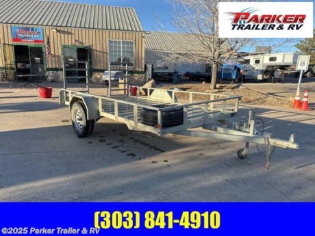 Sport Trail 6x12 Utility
Galvanized Steel Frame
Steel Treadplate Slat Floor
Steel Treadplate Fenders
14 Tie loops
2 fold-up ramps
3500lb Axle
15&quot; Radial Tires with spare included
All seal-beam LED Lights
2&quot; Coupler, Single wheelFoldup Jack
Trailer has been serviced