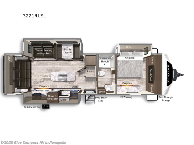 Call now about this 2024 Dutchmen Kodiak Ultimate 3221RLSL! 2024 Dutchmen Kodiak Ultimate 3221RLSL - Used Travel Trailer For Sale by Blue Compass RV Indianapolis in Indianapolis, Indiana features Slideout