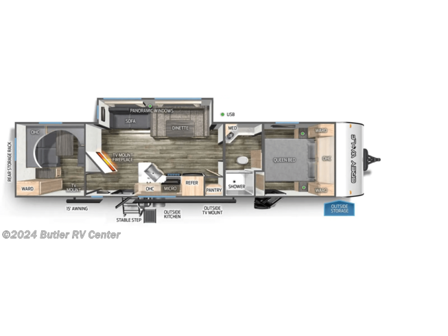2024 Grey Wolf 29NM by Forest River from Butler RV Center in Butler, Pennsylvania