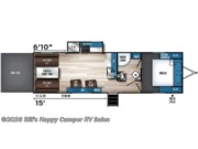 Call now about this 2021 Forest River Vengeance Rogue 26V! Floorplan of 2021 Forest River Vengeance Rogue 26V