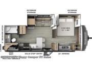 Call now about this 2026 Forest River Rockwood Signature 8265KBS! Floorplan of 2026 Forest River Rockwood Signature 8265KBS