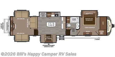 Call now about this 2016 Keystone Montana 3791RD! 2016 Keystone Montana 3791RD - Used Fifth Wheel For Sale by Bill's Happy Camper RV Sales in Mill Hall, Pennsylvania features Air Conditioning, 50 Amp Service, Kitchen Sink, Converter, Pantry