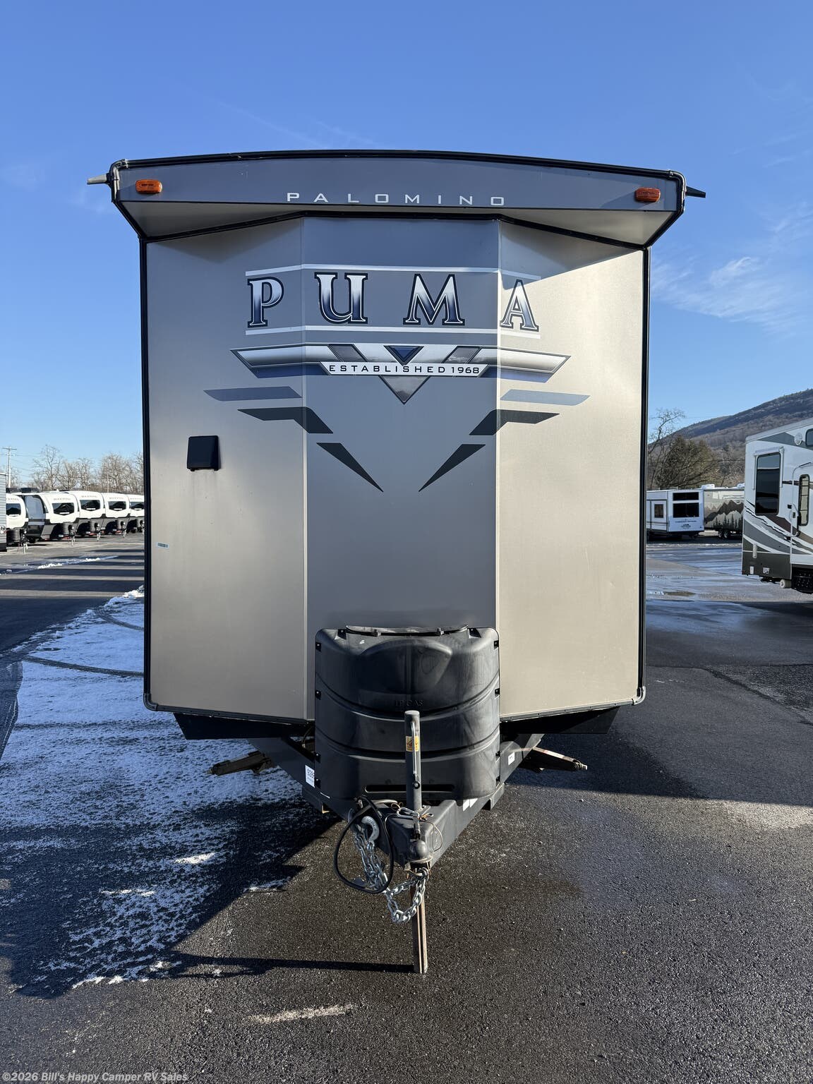 Contact us now about this 2022 Palomino Puma 39DBT! 2022 Puma 39DBT by Palomino from Bill's Happy Camper RV Sales in Mill Hall, Pennsylvania