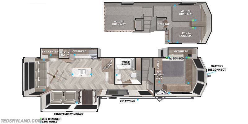 2022 Forest River Salem Grand Villa 42DL 2022 Forest River Salem Grand Villa 42DL