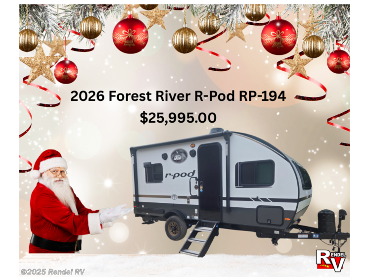 Email now about this 2026 Forest River R-Pod RP-194! New 2026 Forest River R-Pod RP-194 available in Rice, Texas