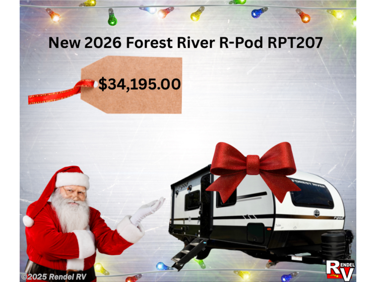 Email now about this 2026 Forest River R-Pod RPT207-80! New 2026 Forest River R-Pod RPT207-80 available in Rice, Texas