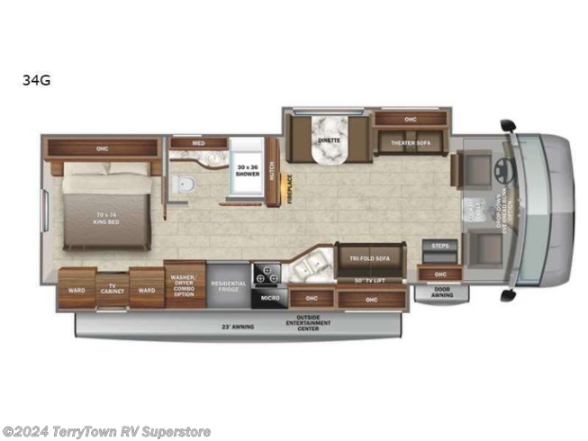 2023 Jayco Precept 34G - New Class A For Sale by TerryTown RV Superstore in Grand Rapids, Michigan