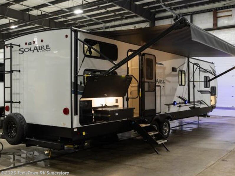 Contact us now about this 2023 Palomino Solaire Ultra Lite 315DQBH! 2023 Solaire Ultra Lite 315DQBH by Palomino from TerryTown RV Superstore in Grand Rapids, Michigan