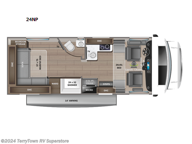 2023 Jayco Melbourne Prestige 24NP - New Class C For Sale by TerryTown RV Superstore in Grand Rapids, Michigan