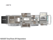 Call now about this 2023 Forest River RiverStone 45BATH! 2023 Forest River RiverStone 45BATH - New Toy Hauler For Sale by TerryTown RV Superstore in Grand Rapids, Michigan features Slideout