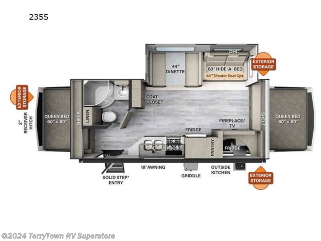 2024 Forest River Rockwood Roo 235S - New Travel Trailer For Sale by TerryTown RV Superstore in Grand Rapids, Michigan