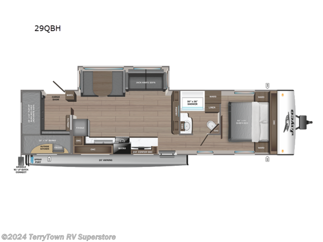 2024 Jayco Jay Feather 29QBH - New Travel Trailer For Sale by TerryTown RV Superstore in Grand Rapids, Michigan