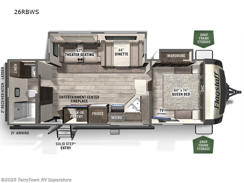 Call now about this 2022 Forest River Flagstaff Super Lite 26RBWS! 2022 Forest River Flagstaff Super Lite 26RBWS - Used Travel Trailer For Sale by TerryTown RV Superstore in Grand Rapids, Michigan features Slideout