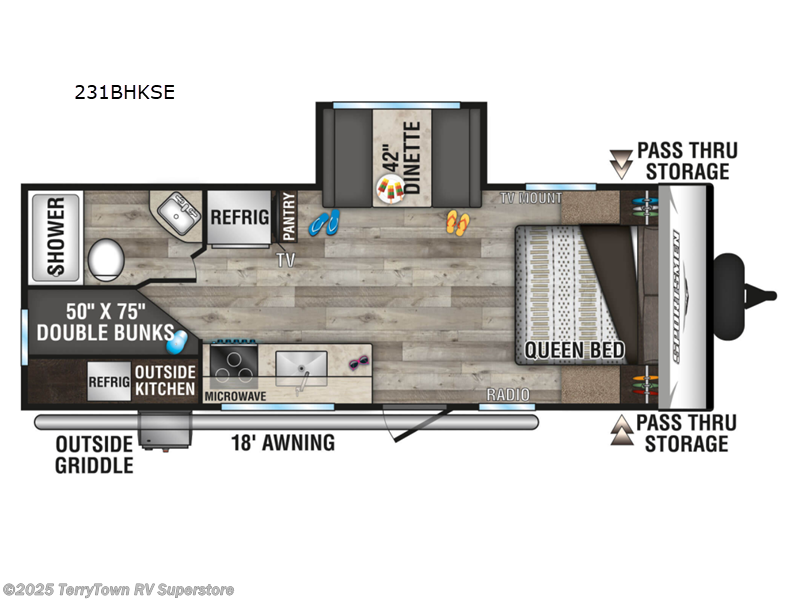 Call now about this 2022 K-Z Sportsmen SE 231BHKSE! 2022 K-Z Sportsmen SE 231BHKSE - Used Travel Trailer For Sale by TerryTown RV Superstore in Grand Rapids, Michigan features Slideout