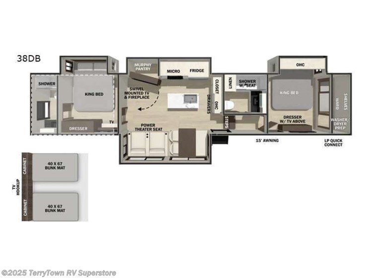 Email now about this 2026 Forest River Cedar Creek 38DB! New 2026 Forest River Cedar Creek 38DB available in Grand Rapids, Michigan