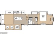 Floorplan of 2016 Forest River Cedar Creek 38CK