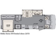 Call now about this 2017 Forest River FR3 30DS Double Slide, King Bed! Floorplan of 2017 Forest River FR3 30DS Double Slide, King Bed