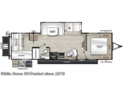 Call now about this 2025 Coachmen Catalina Legacy Edition 293QBCK! Floorplan of 2025 Coachmen Catalina Legacy Edition 293QBCK