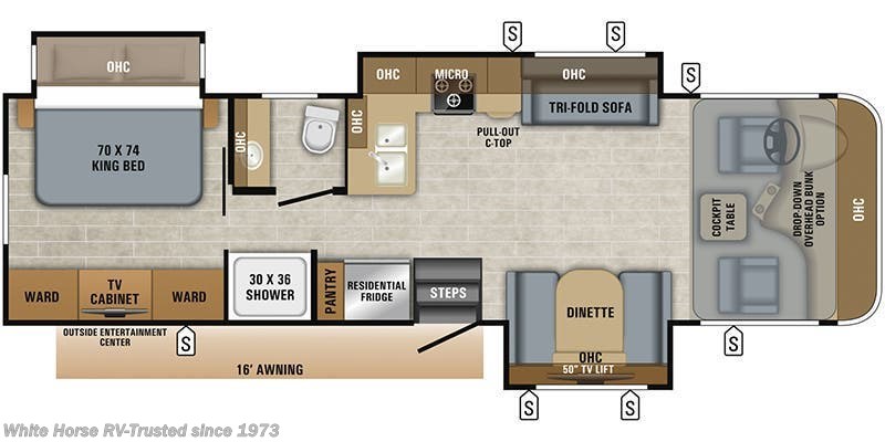 Call now about this 2019 Jayco Precept 31UL! 2019 Jayco Precept 31UL - Used Class A For Sale by White Horse RV Center in Williamstown, New Jersey features Refrigerator, Oven, GPS Navigation, Slide-out Awning, Air Conditioning