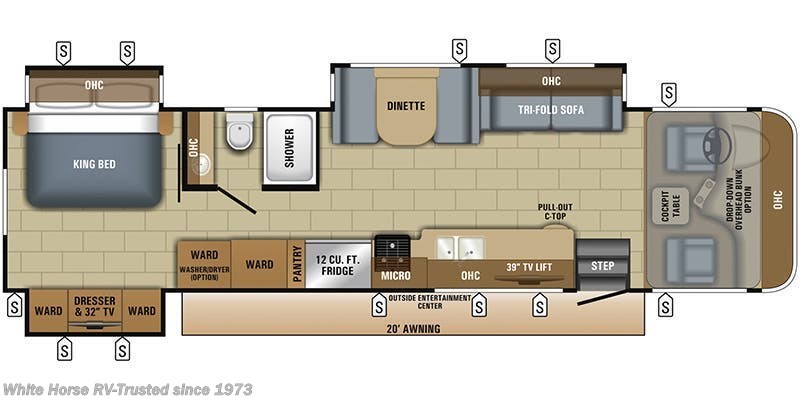 Call now about this 2018 Jayco Precept 35S! 2018 Jayco Precept 35S - Used Class A For Sale by White Horse RV Center in Williamstown, New Jersey features Awning, Slideout, Microwave, Skylight, TV
