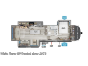 Call now about this 2026 Grand Design Reflection 337RLS! Floorplan of 2026 Grand Design Reflection 337RLS