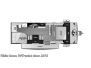 Call now about this 2026 Highland Ridge Colt 26DB! Floorplan of 2026 Highland Ridge Colt 26DB