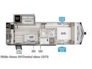 Call now about this 2026 Grand Design Reflection 100 Series 22RK! Floorplan of 2026 Grand Design Reflection 100 Series 22RK