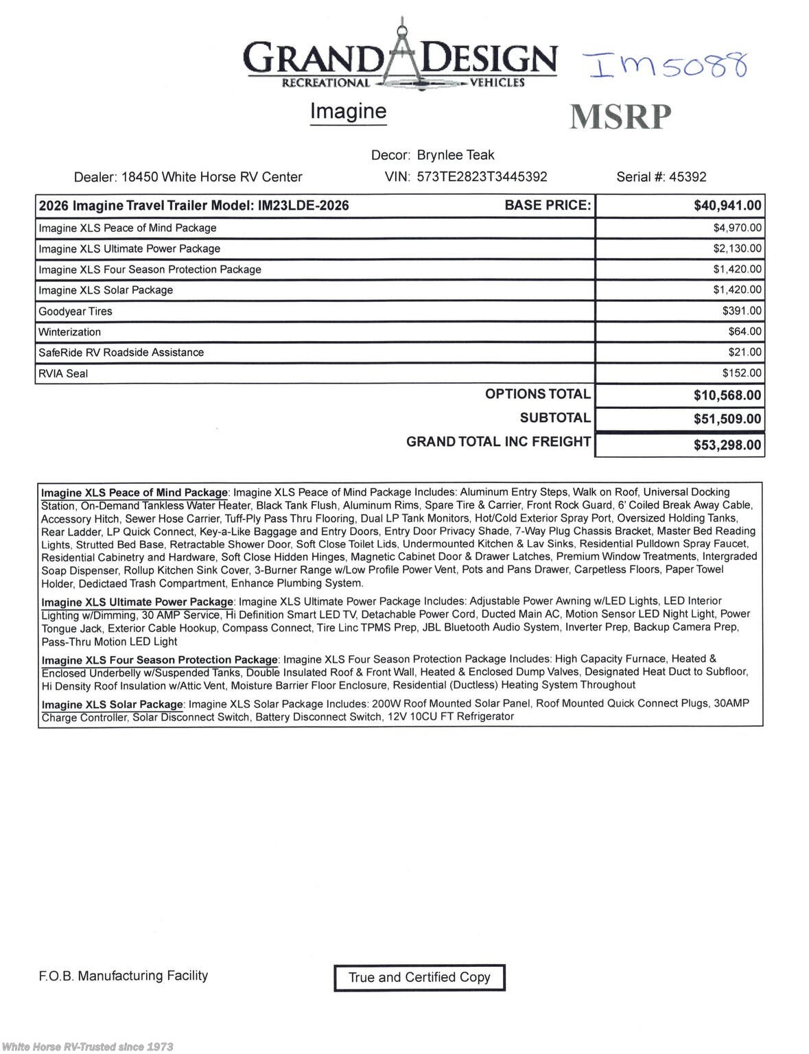 Contact us now about this 2026 Grand Design Imagine XLS 23LDE! 2026 Imagine XLS 23LDE by Grand Design from White Horse RV Center in Egg Harbor City, New Jersey