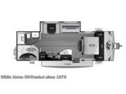 Call now about this 2026 Highland Ridge Colt 26DBS! Floorplan of 2026 Highland Ridge Colt 26DBS