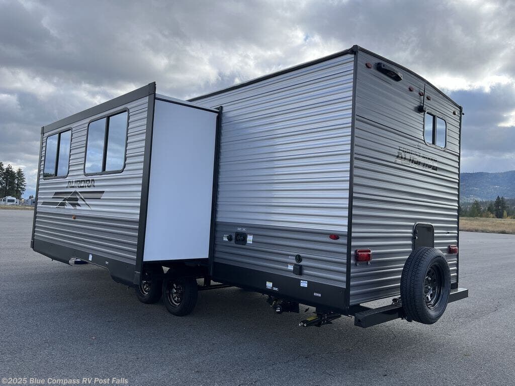 Call now about this 2025 Forest River Aurora Light 26BHS-OR! 2025 Forest River Aurora Light 26BHS-OR - New Travel Trailer For Sale by Blue Compass RV Post Falls in Post Falls, Idaho