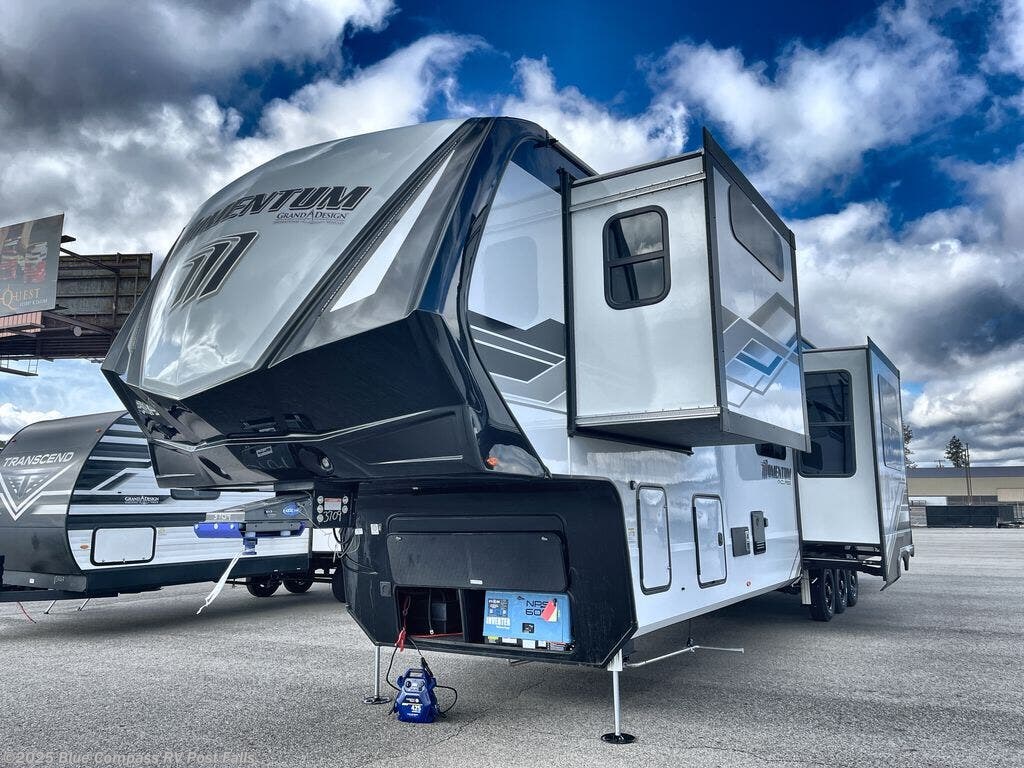 Contact us now about this 2025 Grand Design Momentum M-Class 414M! 2025 Momentum M-Class 414M by Grand Design from Blue Compass RV Post Falls in Post Falls, Idaho