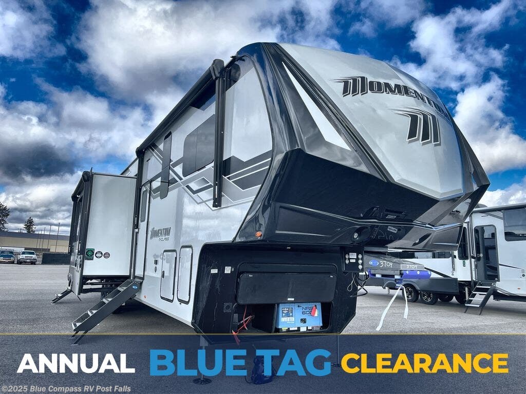 Email now about this 2025 Grand Design Momentum M-Class 414M! New 2025 Grand Design Momentum M-Class 414M available in Post Falls, Idaho