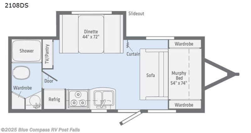 Call now about this 2018 Winnebago Micro Minnie 2108DS! 2018 Winnebago Micro Minnie 2108DS - Used Travel Trailer For Sale by Blue Compass RV Post Falls in Post Falls, Idaho features Slideout
