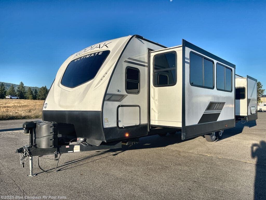 Contact us now about this 2022 Dutchmen Kodiak Ultimate 3371FLSL! 2022 Kodiak Ultimate 3371FLSL by Dutchmen from Blue Compass RV Post Falls in Post Falls, Idaho