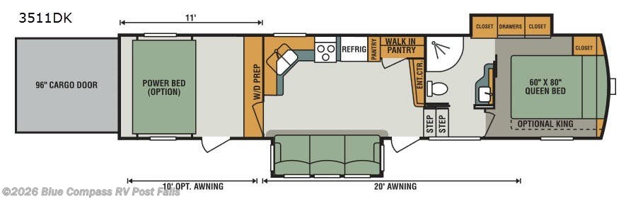 Call now about this 2018 K-Z Sidewinder 3511dk! 2018 K-Z Sidewinder 3511dk - Used Fifth Wheel For Sale by Blue Compass RV Post Falls in Post Falls, Idaho features Slideout