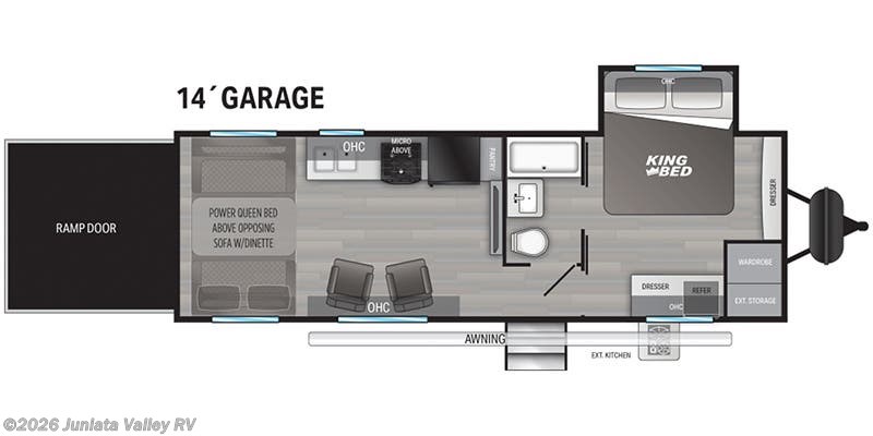 Floorplan of 2021 Cruiser RV Stryker ST-2714
