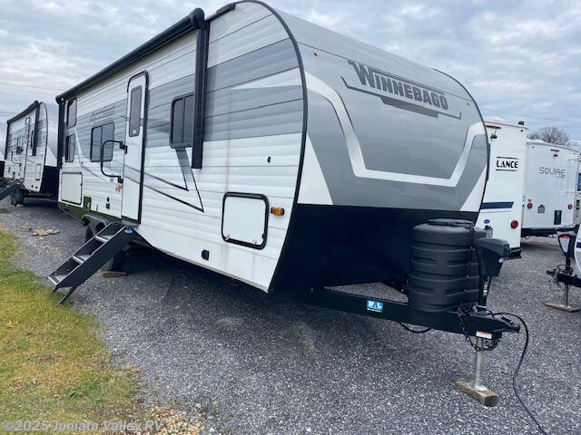 Call now about this 2025 Winnebago Access 26BH! 2025 Winnebago Access 26BH - New Travel Trailer For Sale by Juniata Valley RV in Mifflintown, Pennsylvania features Awning, Fire Extinguisher, Toilet, Air Conditioning, Batteries