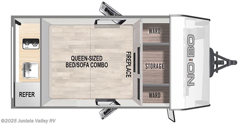 Floorplan of 2024 Forest River No Boundaries NB10.7