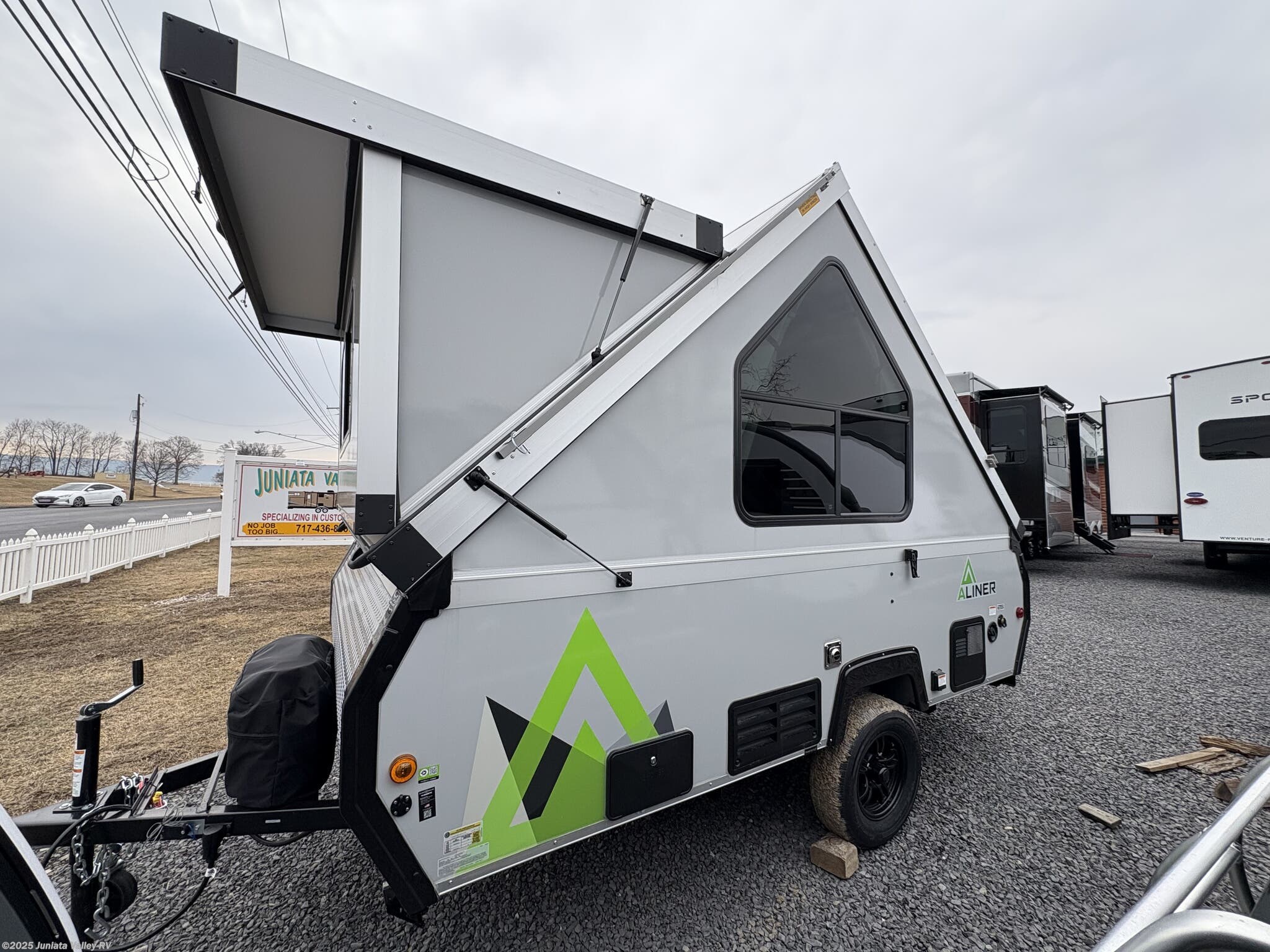 Call now about this 2025 Aliner Ranger 12 ! 2025 Aliner Ranger 12 - New Popup For Sale by Juniata Valley RV in Mifflintown, Pennsylvania features 30 Amp Service, Roof Vent, Sofa Bed, Propane, Stabilizer Jacks