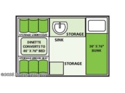 Contact us now about this 2025 Aliner Scout-Lite ! Floorplan of 2025 Aliner Scout-Lite