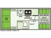 Contact us now about this 2025 Aliner Expedition Rear Sofa! Floorplan of 2025 Aliner Expedition Rear Sofa
