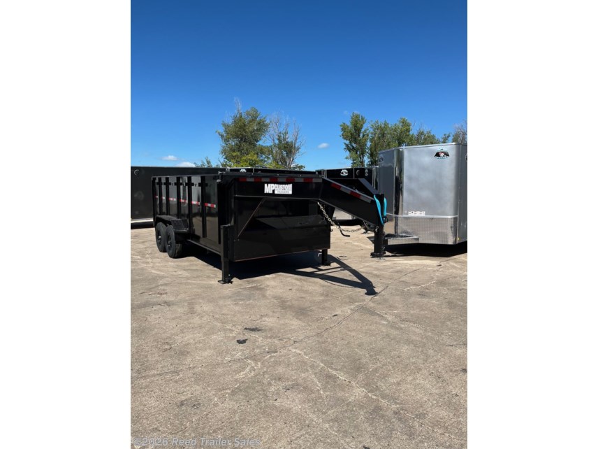 New 2025 MP Custom Trailers 14ft 14k 4ft tall Goosenck dump trailer available in Omaha, Nebraska