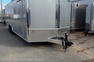 2026 R&M Trailer Mfg 8.5x24+v-nose silver (9990 GVWR)