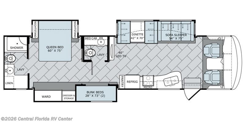 Stock Image for 2016 Holiday Rambler 37BH (options and colors may vary)