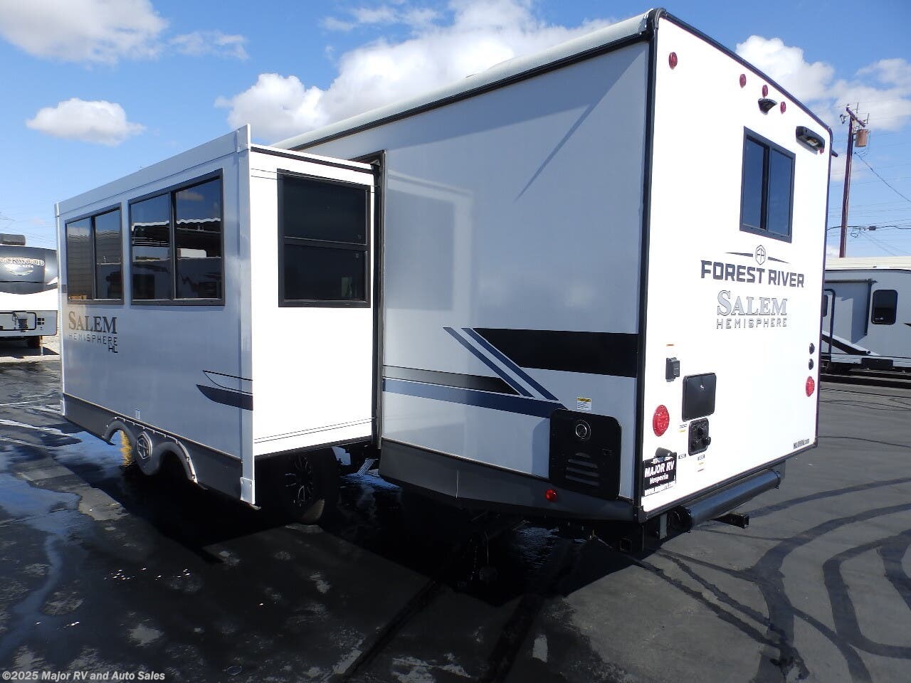 New 2025 Forest River Salem Hemisphere 25RBHL, 1 SLIDE, 2 A/C'S, REAR BATHROOM, FRONT WAL available in Hesperia, California