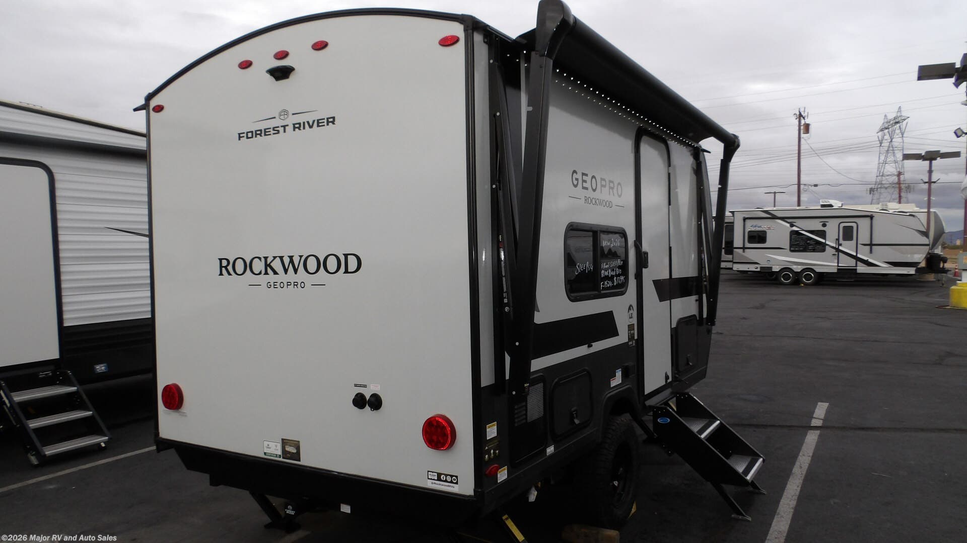 New 2026 Forest River Rockwood GEO-PRO 13LE, FRONT SLEEPER, REAR BUNKS/BATHROOM, available in Hesperia, California