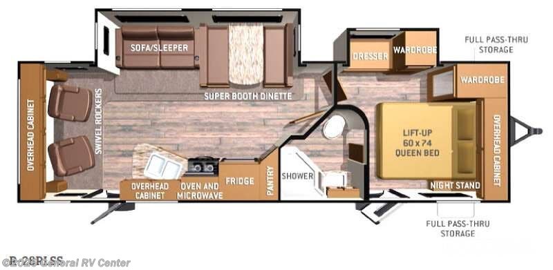 Call now about this 2016 Cruiser RV Radiance 28RLSS-2SL! 2016 Cruiser RV Radiance 28RLSS-2SL - Used Travel Trailer For Sale by General RV Center in North Canton, Ohio