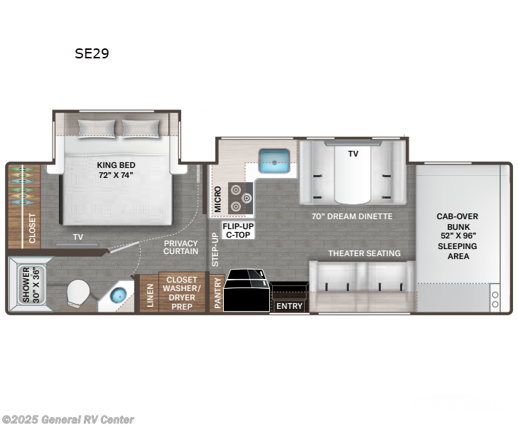 Call now about this 2025 Thor Motor Coach Pasadena SE29! 2025 Thor Motor Coach Pasadena SE29 - New Class C For Sale by General RV Center in Orange Park, Florida