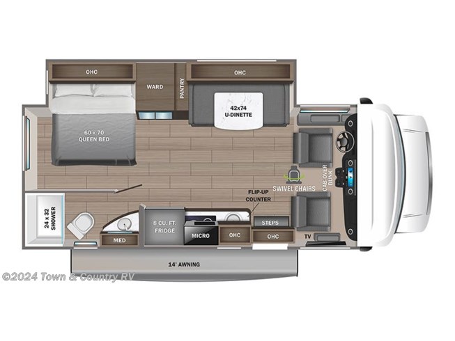Stock Image for 2023 Jayco 24L (options and colors may vary)